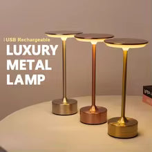 ✨ LED Touch Sensor Table Lamp – USB Rechargeable, Cozy Night Light for Bedroom, Hotel & Restaurant Decor