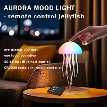 💡 LED Jellyfish Lamp – 9 Tentacles, Remote Control 💡