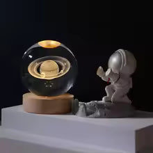 🎁✨  Galaxy Crystal Ball Lamp 🔮, 3D Planet Moon Lamp 🌙, Home Decoration 🏠