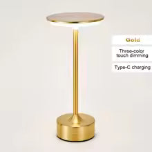 ✨ LED Touch Sensor Table Lamp – USB Rechargeable, Cozy Night Light for Bedroom, Hotel & Restaurant Decor