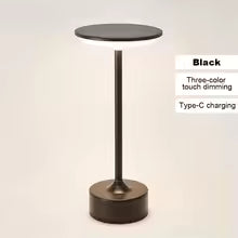 ✨ LED Touch Sensor Table Lamp – USB Rechargeable, Cozy Night Light for Bedroom, Hotel & Restaurant Decor