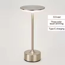 ✨ LED Touch Sensor Table Lamp – USB Rechargeable, Cozy Night Light for Bedroom, Hotel & Restaurant Decor