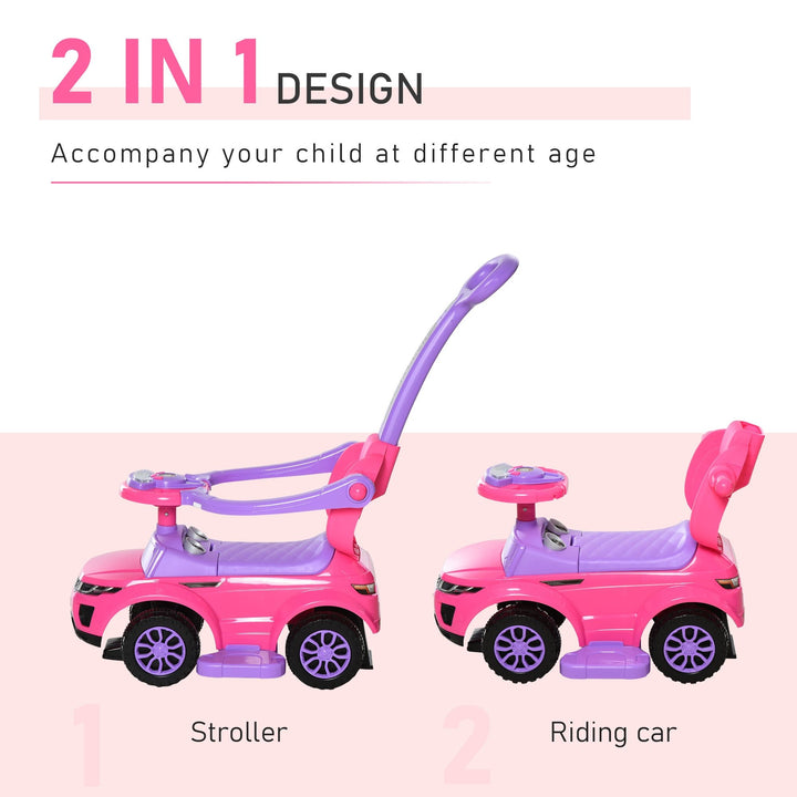 👶1 Push Cars for Toddlers Kid Ride on Push Car Stroller Sliding Car with Horn Music Light Function Secure Bar Ride on Toy for Boy Girl 1-3 Years Old👶(Free shipping 🚚)
