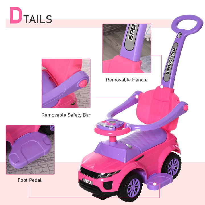 👶1 Push Cars for Toddlers Kid Ride on Push Car Stroller Sliding Car with Horn Music Light Function Secure Bar Ride on Toy for Boy Girl 1-3 Years Old👶(Free shipping 🚚)