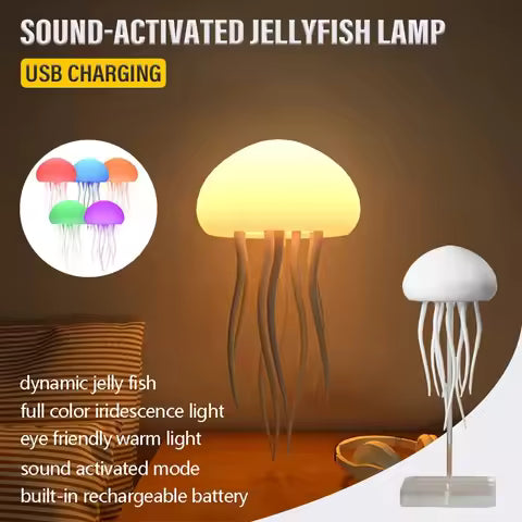 💡 LED Jellyfish Lamp – 9 Tentacles, Remote Control 💡