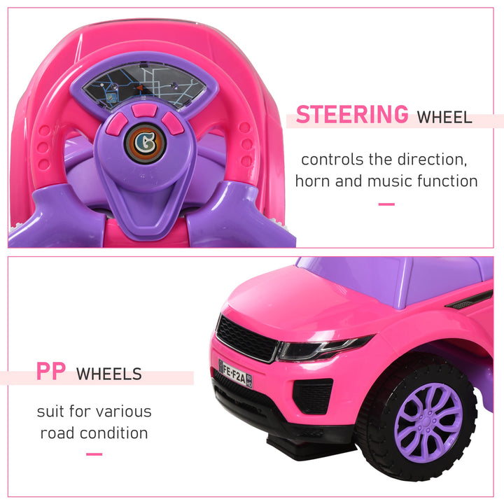 👶1 Push Cars for Toddlers Kid Ride on Push Car Stroller Sliding Car with Horn Music Light Function Secure Bar Ride on Toy for Boy Girl 1-3 Years Old👶(Free shipping 🚚)