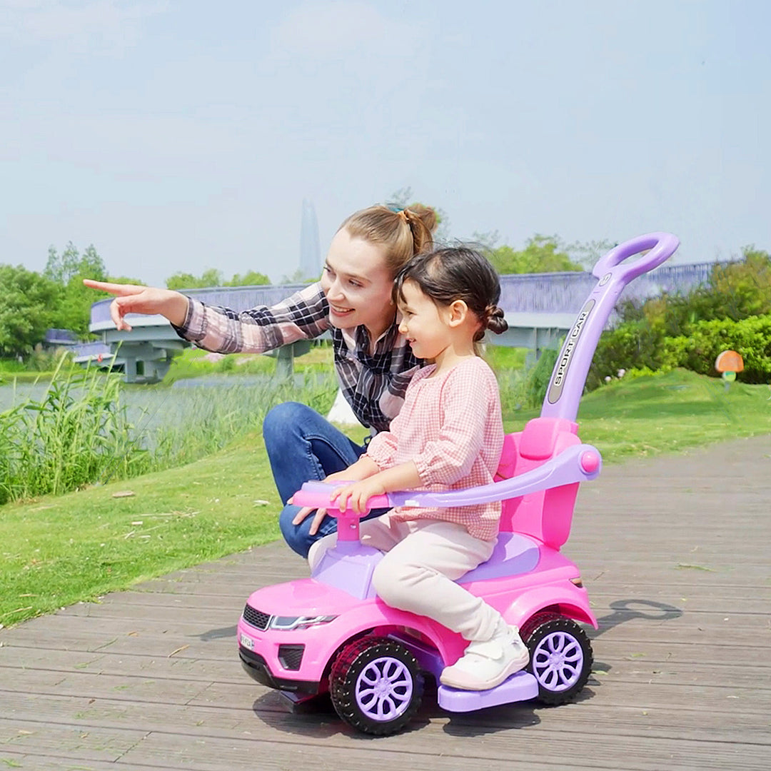 👶1 Push Cars for Toddlers Kid Ride on Push Car Stroller Sliding Car with Horn Music Light Function Secure Bar Ride on Toy for Boy Girl 1-3 Years Old👶(Free shipping 🚚)